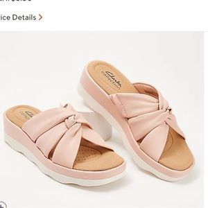 Clarks Collection Puffy Knotted Slide Sandals - Clara Charm